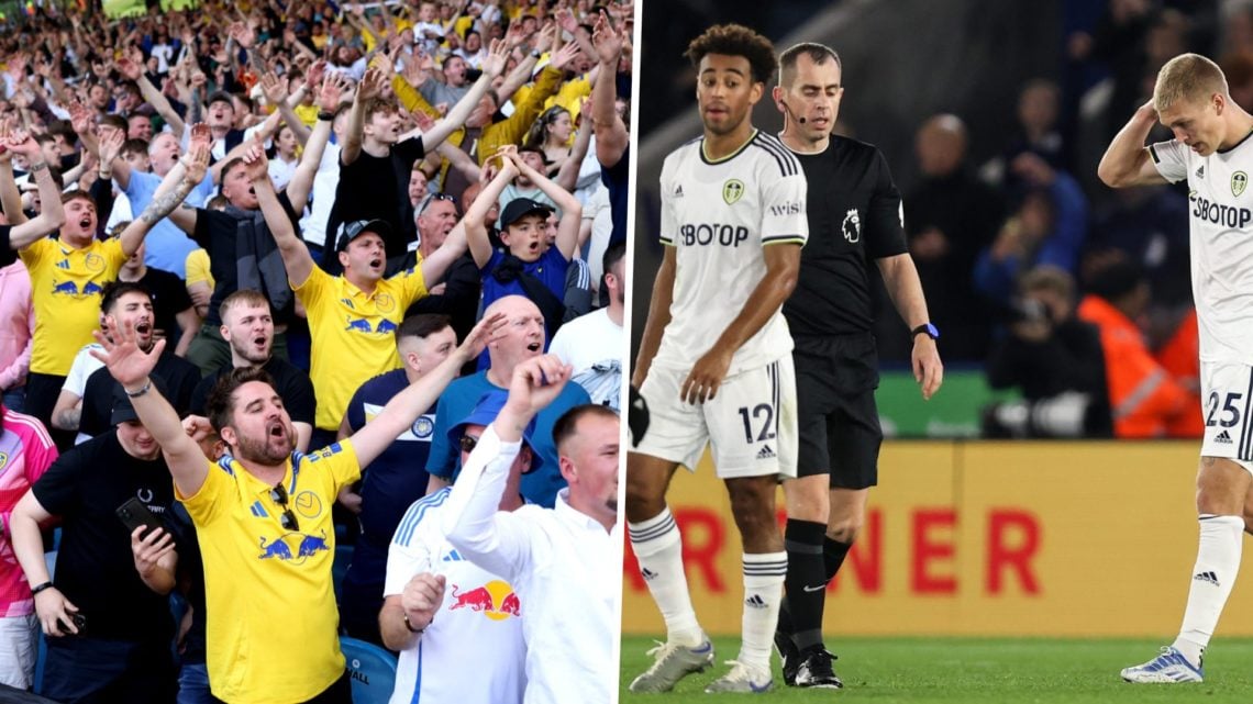 Leeds United fans and Rasmus Kristensen