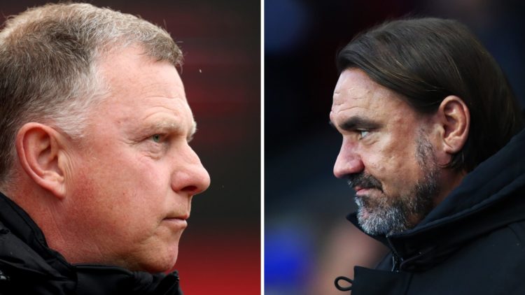 Mark Robins says his Stoke side will need some luck to beat Daniel Farke's Leeds.
