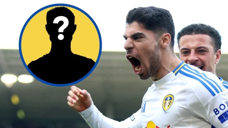 Manor Solomon celebrates his goal against Preston. Inset: Mystery figure.