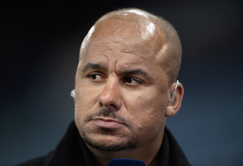 Gabriel Agbonlahor before the Premier League match between Aston Villa and Liverpool.