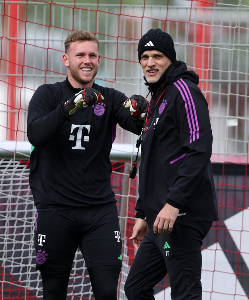 FC Bayern München Training Session And Press Conference - UEFA Champions League 2023/24