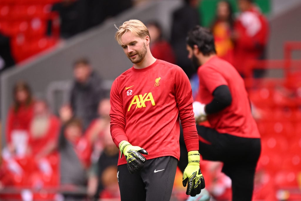 Caoimhin Kelleher during his Liverpool days.