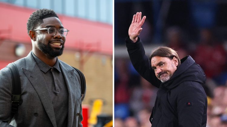 Micah Richards on punditry duty and Daniel Farke waving to Leeds fans.