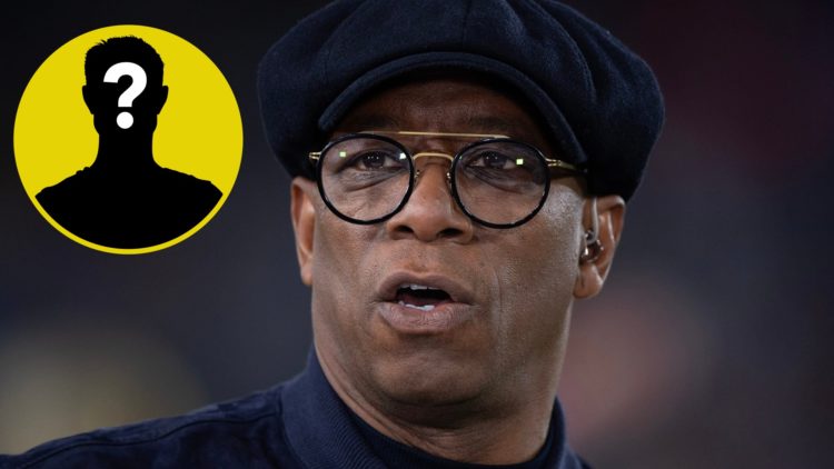 Pundit and former Arsenal striker Ian Wright. Inset, LUN Mystery Player icon.