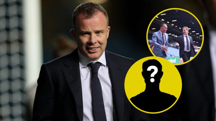 Former Leeds United CEO Angus Kinnear. Inset, Leeds United chairman Paraag Marathe at Elland Road. Inset, LUN Mystery player.