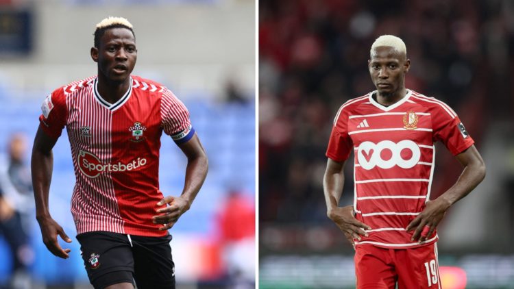 Moussa Djenepo in action for Southampton and now, Djenepo playing for Standard Liege.