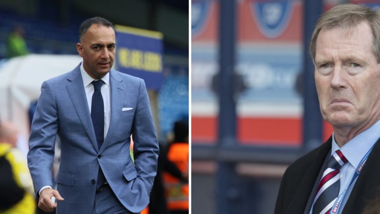 Paraag Marathe takes in a game at Leeds and Dave King during his time as Rangers chairman.