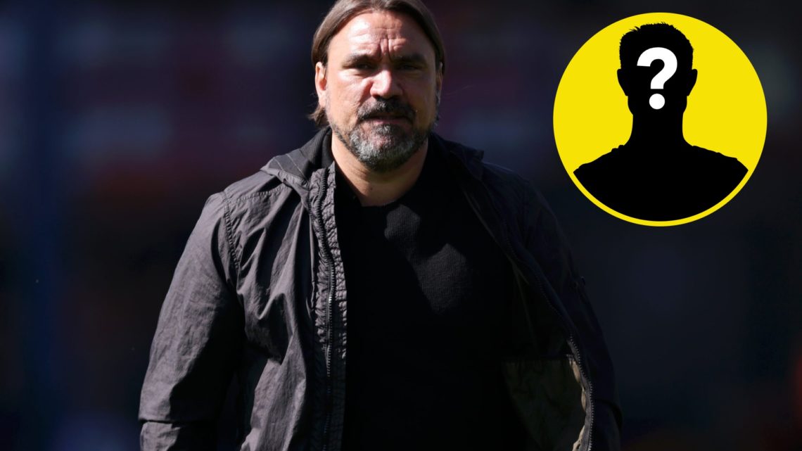 Daniel Farke, manager of Leeds United in 2025. Inset, LUN Mystery player icon.