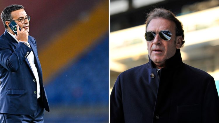 Andrea Radrizzani and Massimo Cellino during their time at Leeds United.
