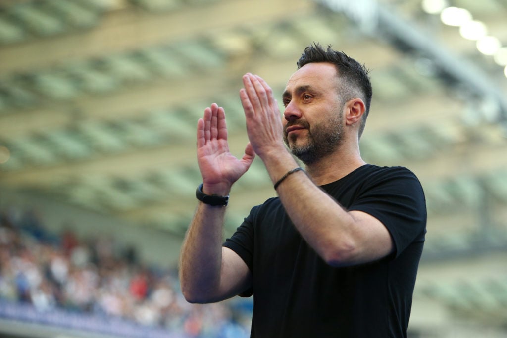 Roberto De Zerbi during his time in charge at Brighton.