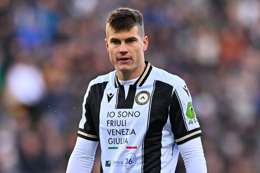 Jaka Bijol looks on during Serie A match between Udinese and Atalanta.