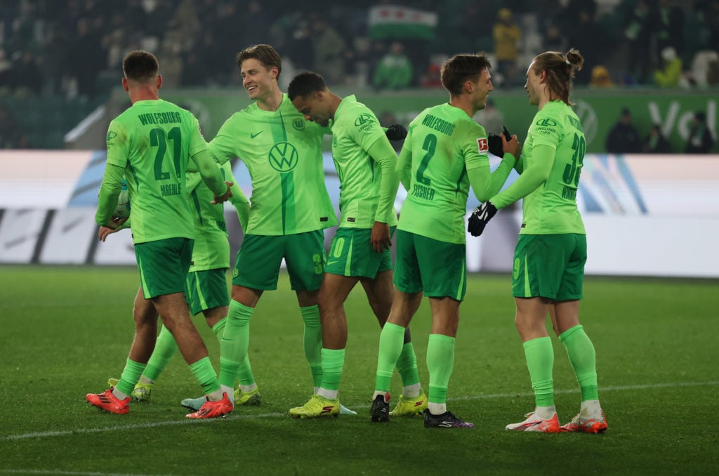 Lukas Nmecha in action for Wolfsburg