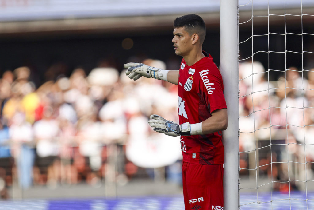 Gabriel Brazao in action for Neymar's Santos.