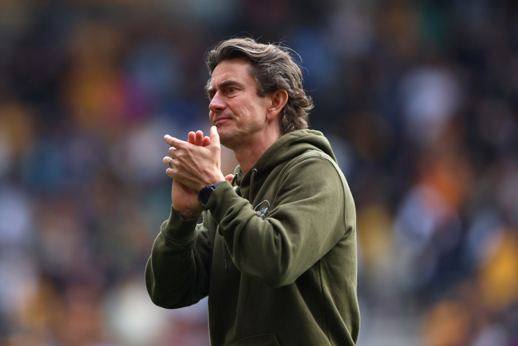 Brentford manager Thomas Frank before his move to Tottenham.
