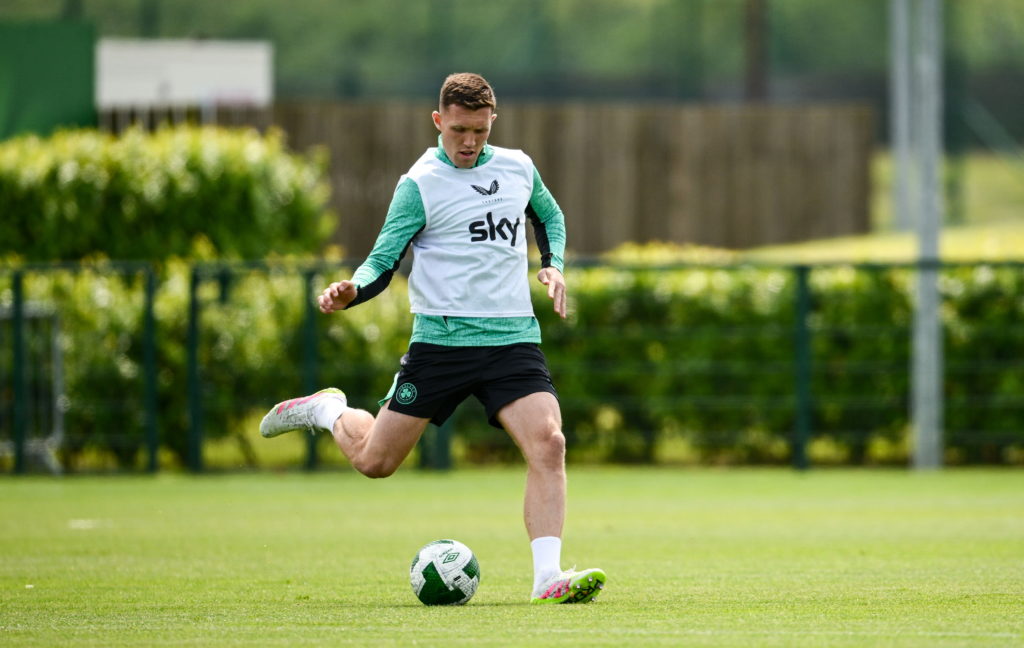 Dara O'Shea in Ireland training.