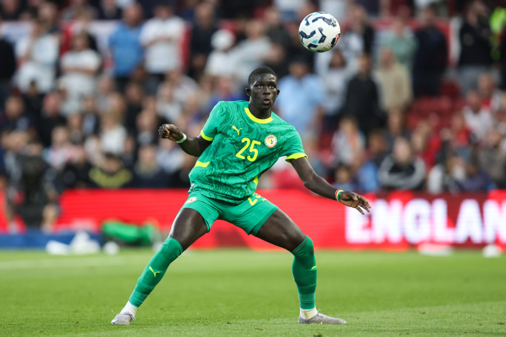 El Hadji Malick Diouf in action for Senegal against England.