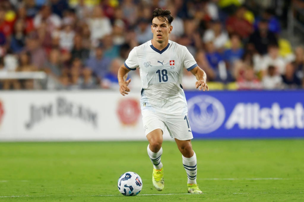 Ardon Jashari in action for Switzerland.