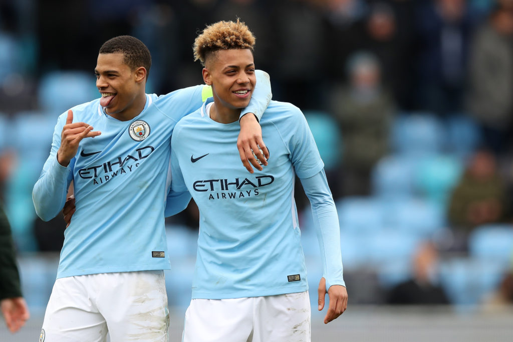 Lukas and brother Felix Nmecha during the duo's Man City days.