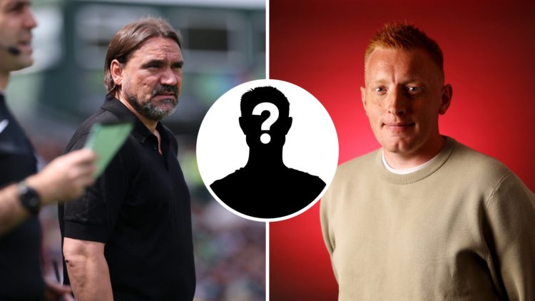 Daniel Farke during a Leeds game as Will Still is presented as Southampton manager.