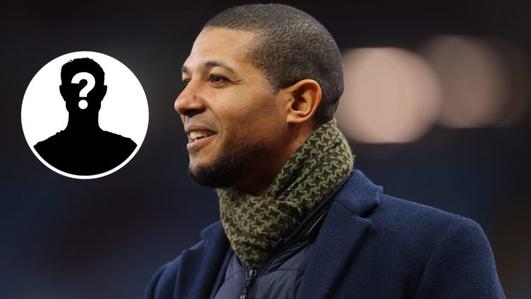 Jermaine Beckford working as a pundit.
