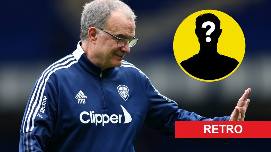 Image of former Leeds United manager Marcelo Bielsa in 2022. Inset, LUN Mystery Player icon.