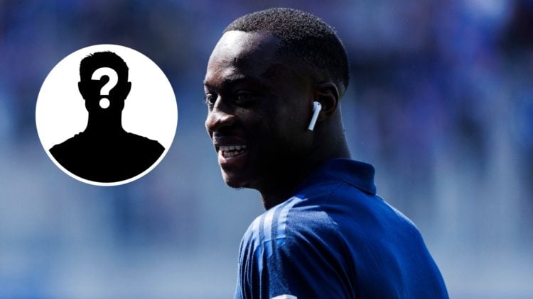 Habib Diarra smiles ahead of a Strasbourg match.