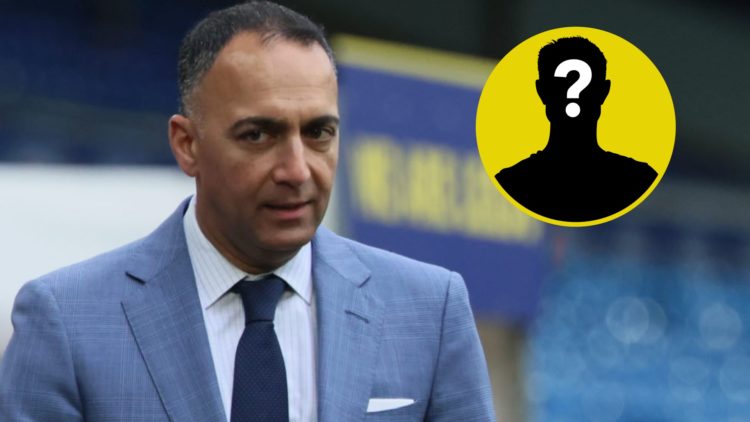 Leeds United owner Paraag Marathe walking through Elland Road. Inset, LUN Mystery.
