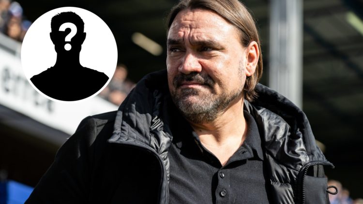 Leeds United manager Daniel Farke before Championship game against QPR. Inset, LUN Mystery.