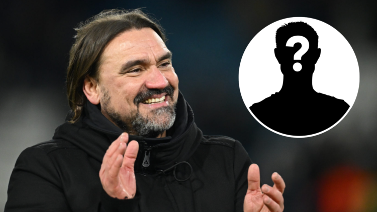 Daniel Farke, Leeds United manager, and mystery player icon.