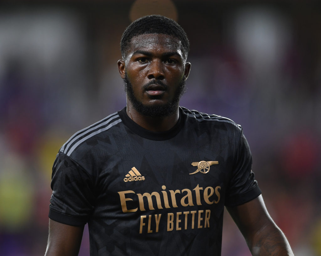 Ainsley Maitland-Niles in action for Arsenal.