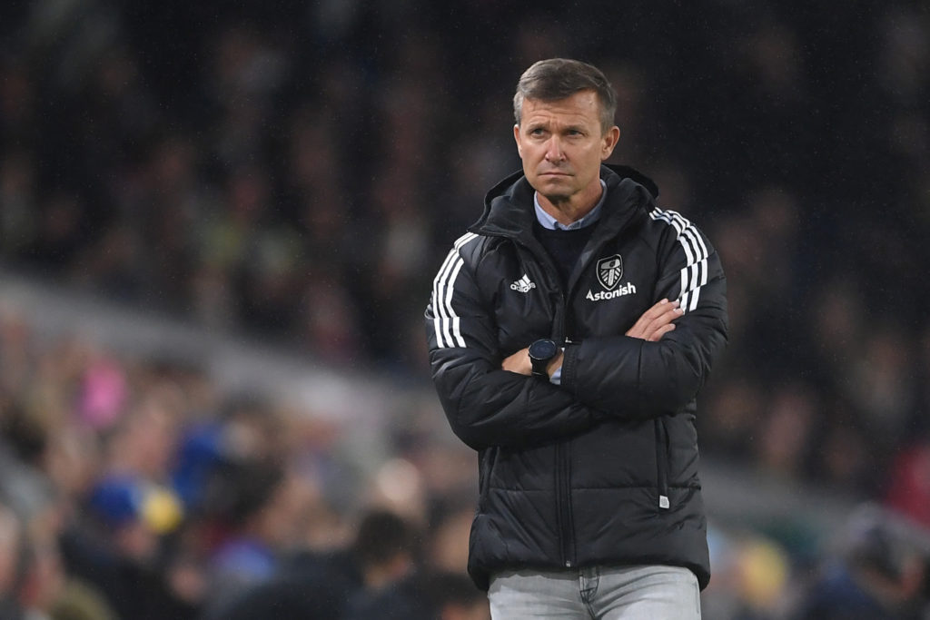 Jesse Marsch looks on during his time as Leeds manager.