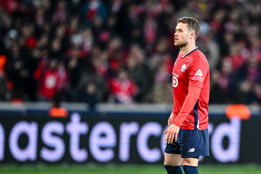 Gabriel Gudmundsson during LOSC Lille vs Borussia Dortmund.