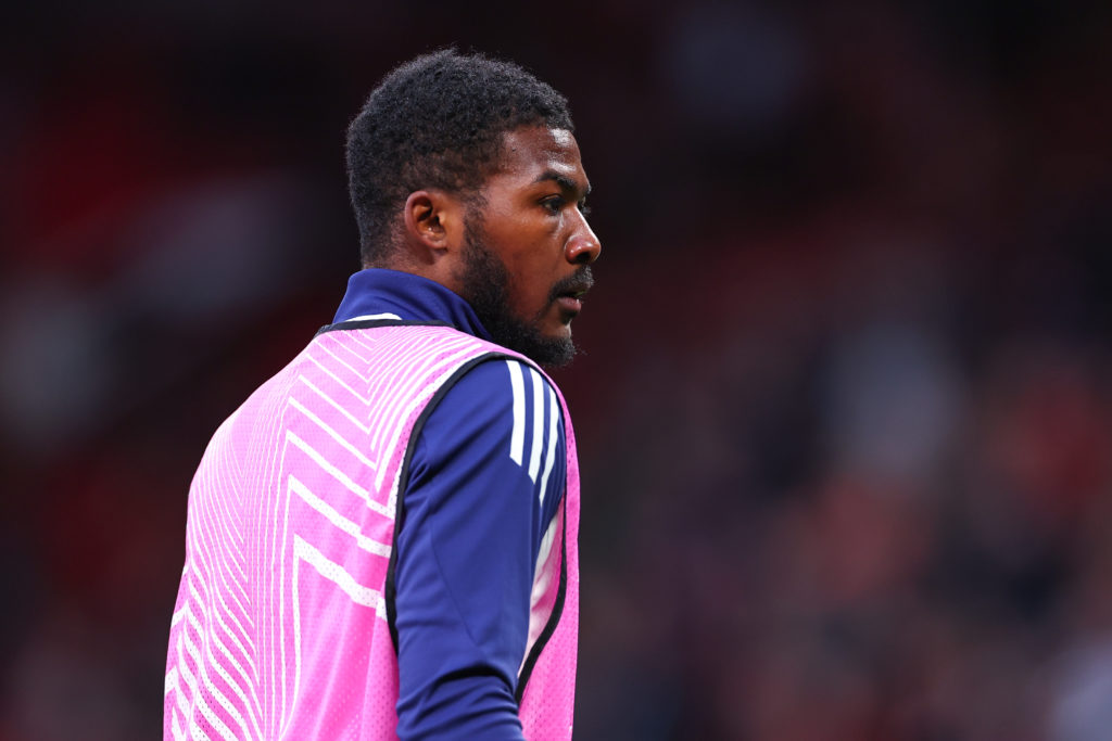 Ainsley Maitland-Niles in action for Lyon.