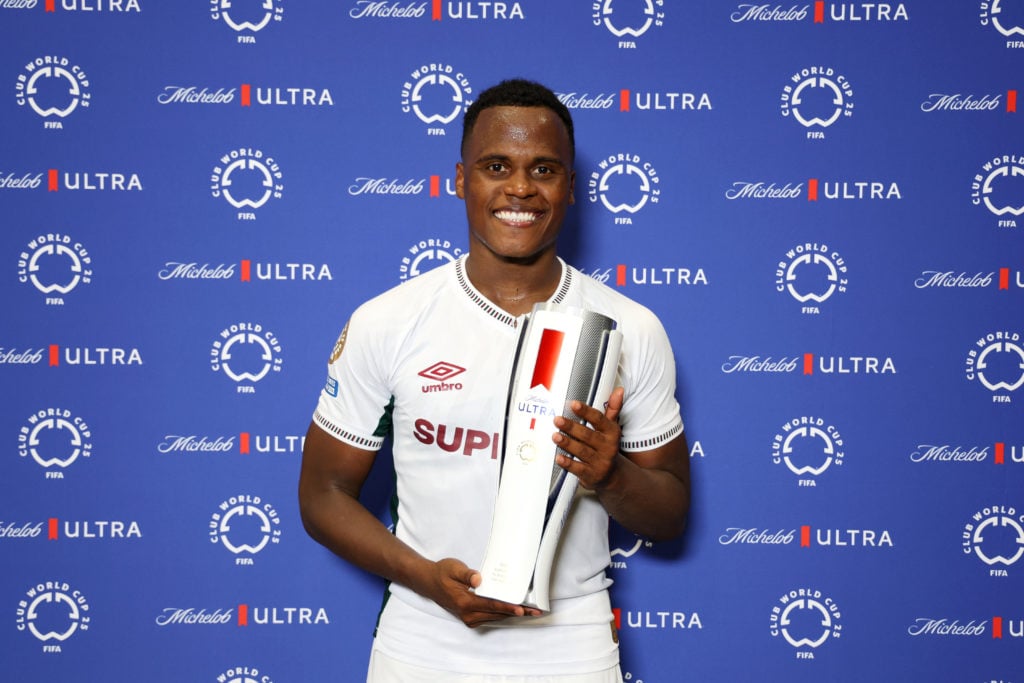 Jhon Arias wins the Player of the Match trophy as Fluminense beat Inter Milan at the Club World Cup.