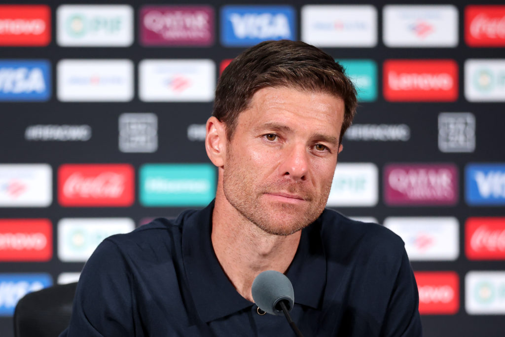 Xabi Alonso, Head Coach of Real Madrid C.F, speaks to the media in the post match press conference.