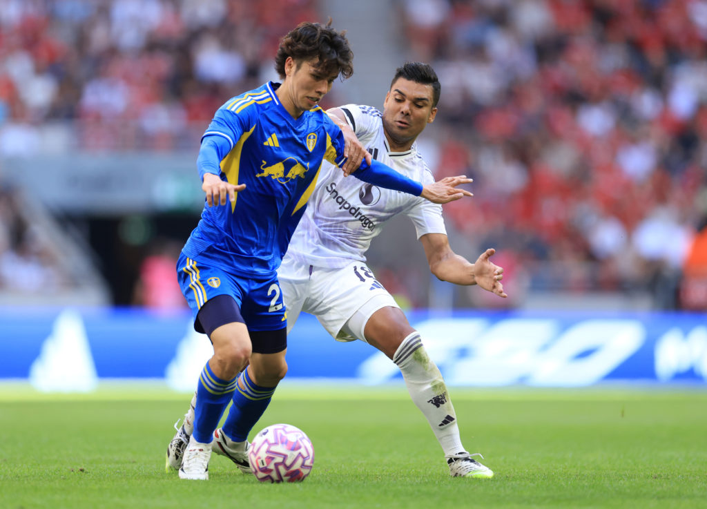 Ao Tanaka pre-season with Leeds United
