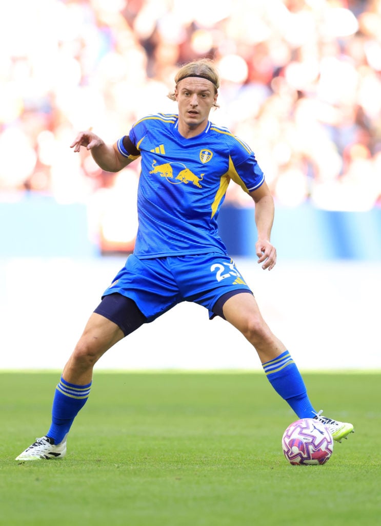 Sebastiaan Bornauw in action for Leeds United.