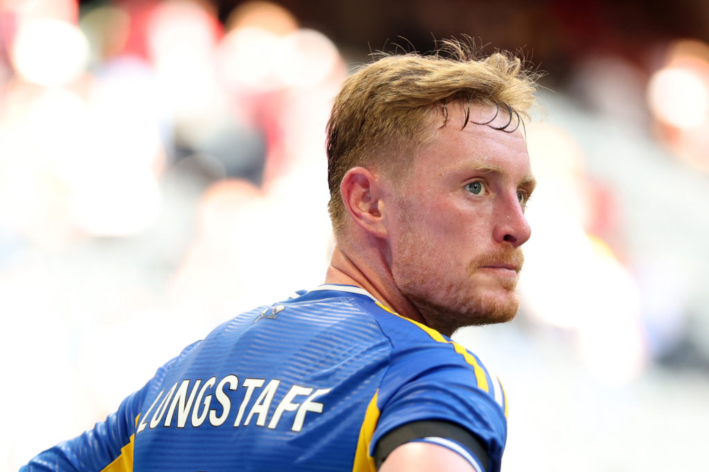 Sean Longstaff looks on as Leeds draw with Man United in pre-season.