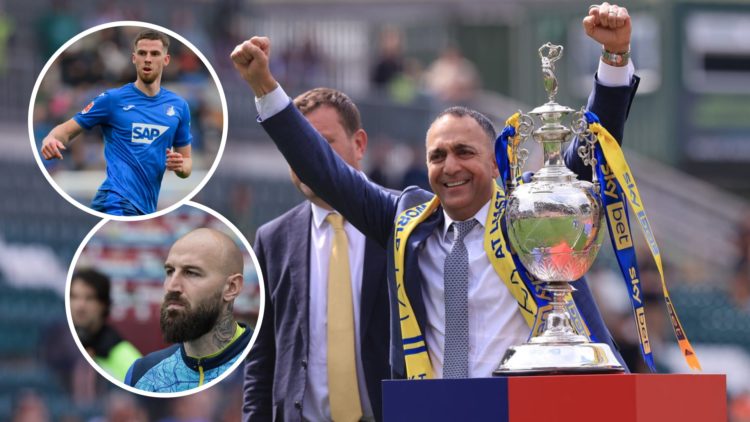 Leeds United owner Paraag Marathe. Inset, Anton Stach playing for Hoffenheim. Inset, Torino goalkeeper Vanja Milinkovic-Savic.