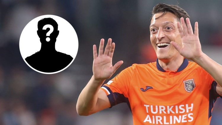 Mesut Ozil in action for Istanbul Basaksehir against Fiorentina in a European clash.