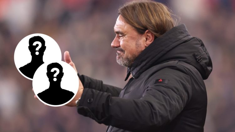 Daniel Farke during a Leeds United match last season.