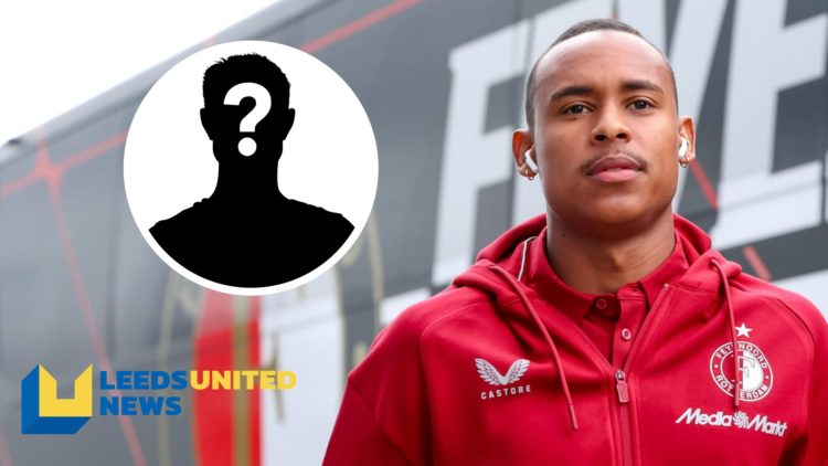 Feyenoord player Igor Paixao before a game. Inset a picture of a mystery player.