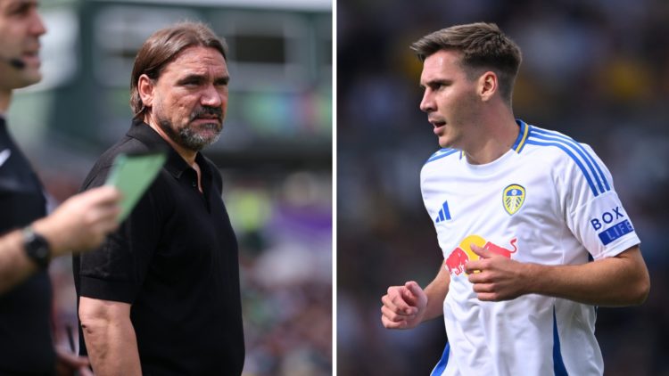 Daniel Farke watches on as Leeds United beat Plymouth, and Max Wober in action for Leeds.