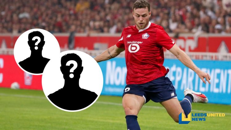 Gabriel Gudmundsson crosses a ball for Lille during 2024-25.