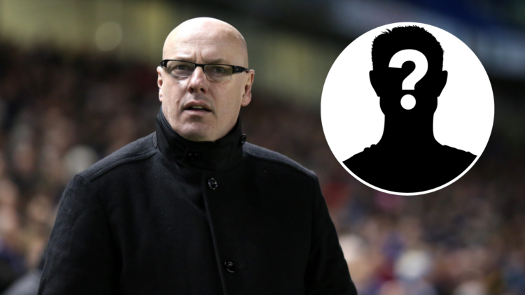 Leeds manager Brian McDermott and mystery player.