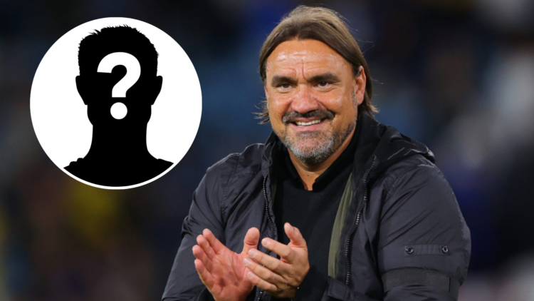 Daniel Farke after Leeds United vs Everton, and mystery player icon.