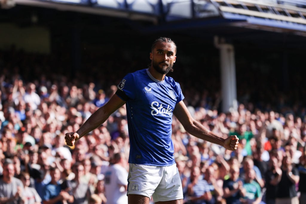 Dominic Calvert-Lewin celebrates during Everton FC v AFC Bournemouth - Premier League