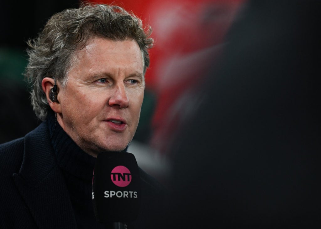 Steve McManaman on TNT Sports duty.