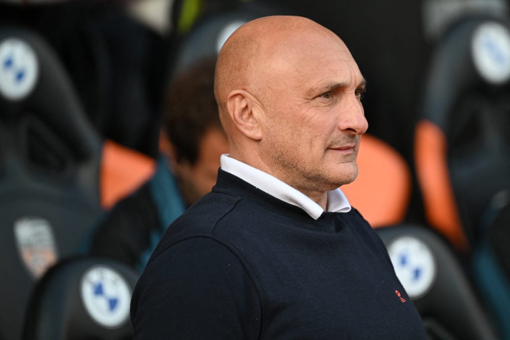 Lorient head coach Olivier Pantaloni