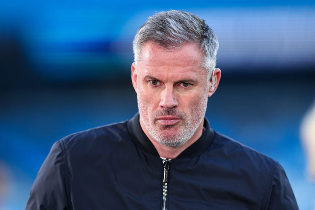 Jamie Carragher on punditry duty.